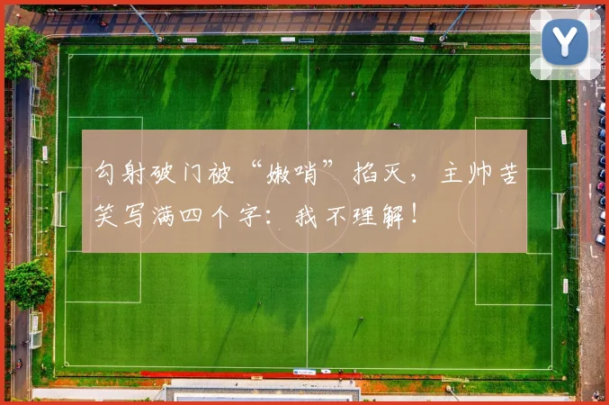 勾射破门被“嫩哨”掐灭，主帅苦笑写满四个字：我不理解！
